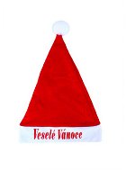 Vianočná čiapka s nápisom veselé vianoce - Doplnok ku kostýmu