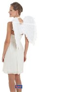 White Angel Wings, Span 50x50cm - Costume Accessory