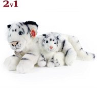 Rappa Eco-friendly Fehér tigris és tigris kölyök 38 cm - Plüss