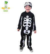 Rappa children's skeleton costume with hat (M) - Costume