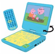 Peppa Pig Prenosný DVD prehrávač 7 s rotujúcou obrazovkou a slúchadlami - Hudobná hračka