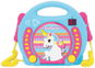 Lexibook Portable CD Player with 2 Microphones - Unicorn - Musical Toy