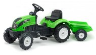 Traktor Garden Master hengerrel zöld - Pedálos traktor