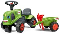 Odstrkovadlo traktor Claas zelené s volantem a valníkem - Odrážedlo