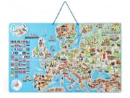 Woody Magnetická mapa EVROPY, společenská hra  3 v 1, ČJ - Mapa