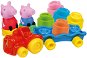 Kids’ Building Blocks Clementoni Clemmy baby - Peppa Pig - train with cubes - Kostky pro děti