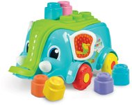 Didaktická hračka Clementoni Clemmy baby - Vozík slon s kockami - Didaktická hračka