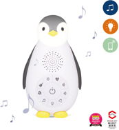 ZAZU - Penguin ZOE Grey - Music Box with Wireless Speaker - Baby Sleeping Toy