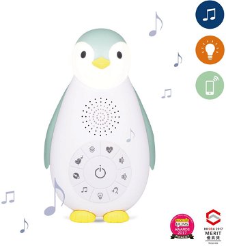 ZAZU – Tučniak ZOE modrý – musicbox s bezdrôtovým reproduktorom