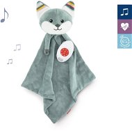 Baby Sleeping Toy ZAZU - FELIX the Fox - Sparkling Comforter Toy Blanket with Heartbeat and Melodies - Usínáček