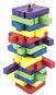 Hra veža drevená 60 ks farebných dielikov spoločenská hra - Spoločenská hra