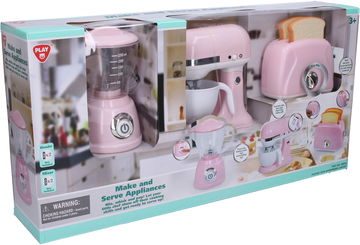 Playgo Play Perfect Kitchen Appliance Trio Set Pink *New*