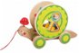 Jouéco Wooden Turtle with Insert Shapes - Push and Pull Toy