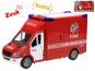 Car firefighters 27cm on the flywheel with light and sound - Toy Car