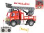 R/C Fire Truck with Ladder 13cm 1:64 with Light - Remote Control Car