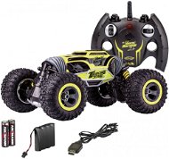 MAGIC MACHINE, Double-Sided STUNT Model, 1:10, 4WD, 2.4GHz, 100% RTR, Yellow - Remote Control Car