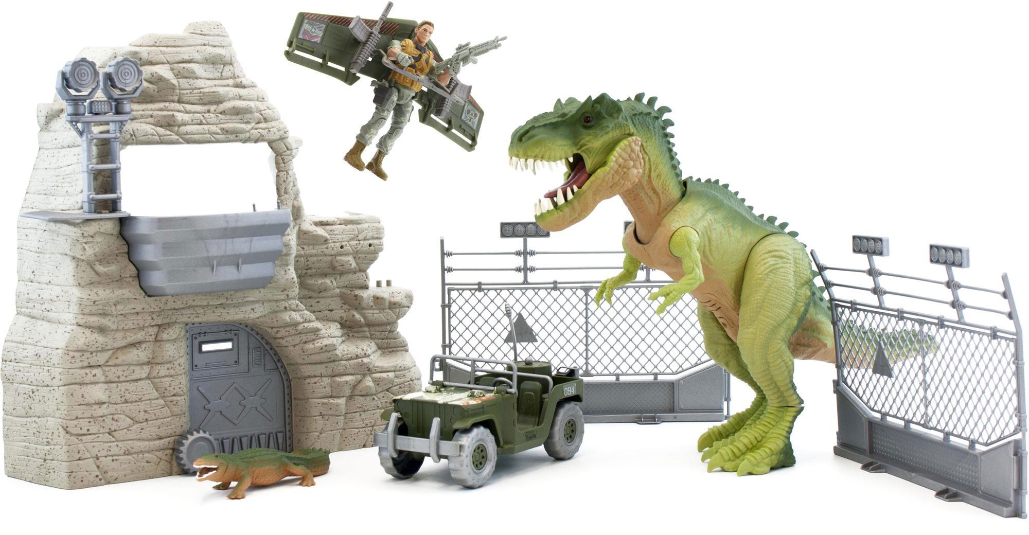 Jurassic clash deals beast strike playset