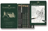 Faber-Castell Pitt Graphite Monochrome grafit ceruzák fémdobozban, 11 db-os készlet - Ceruza