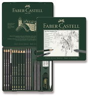 Faber-Castell Pitt Graphit Graphitstifte in einer Blechdose, 19 Stück - Bleistift