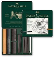 Faber-Castell Pitt Monochrome rajzszén fémdobozban, 24 db-os készlet - Művész kellék