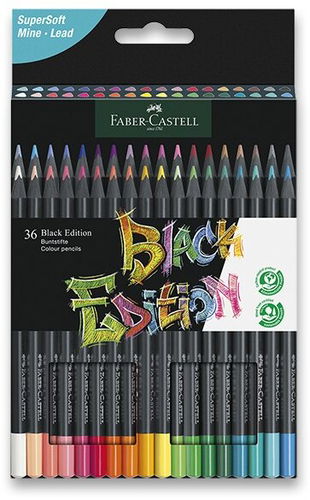 Faber Castell Black Edition Colour Pencils Set of 36