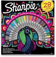 Sharpie Peacock permanent markers, 28 colours - Markers