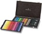 Set of Faber-Castell Polychromos crayons, 48 colours, wooden box with accessories - Coloured Pencils