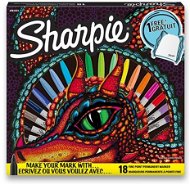 Sharpie Feine Permanentmarker - 18 Farben inkl. Stoffbeutel - Marker