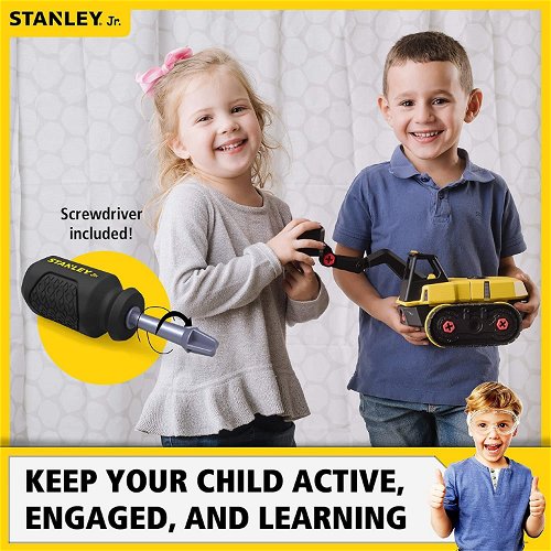 Stanley Jr. TT010-SY Building Kit, Toy Jackhammer - Building Set