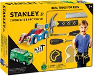 Stanley Jr. U003-K02-T06-SY Set mit 2 Autos und 5 Werkzeugen - Kinderwerkzeug