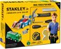 Stanley Jr. U003-K02-T06-SY Set mit 2 Autos und 5 Werkzeugen. - Kinderwerkzeug