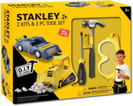 Stanley Jr. U004-K02-T03-SY The set contains a toy car, an excavator and 3 pieces of tools. - Children's Tools