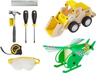Stanley Jr. U009-K02-T06-SY The set contains a helicopter, a loader and 6 pieces of tools. - Children's Tools