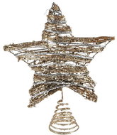 Star Tip Rattan Gold Christmas 20x25,5cm R3852 - Christmas Ornaments