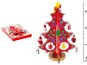Christmas Ornaments Tree Wooden Red 18cm HY-6046R - Vánoční ozdoby