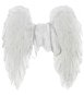 Doplněk ke kostýmu Andělská křídla z peří 50x50cm - Doplněk ke kostýmu