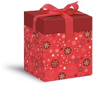 Krabička darčeková vianočná 12 × 12 × 15 cm - Darčeková krabička