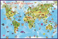 World for the Young Ones 200x298cm Wallpaper Wall Map - Map