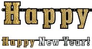Girlanda Silvester – Happy New Year – 142 cm - Girlanda
