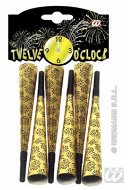 Tubes Happy New Year - New Year&#39; s Eve - gold - 6pcs - Party Accessories