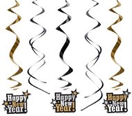 Curled garland Happy New Year - New Year&#39; s Eve - set of 5 pcs - Garland