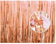 Party curtain - pink-gold - rosegold - 90 x 240 cm - Party Accessories