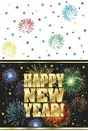 Obrus Happy New Year - Silvestr - 137 x 213 cm - 1 ks - Párty doplnky