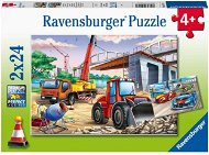 Ravensburger 051571 Építkezés és munkagépek 2 x 24 darab - Puzzle