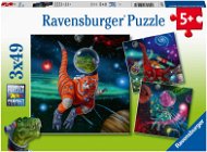 Ravensburger 051274 Dinosaurierwelt 3x49 Puzzleteile - Puzzle