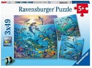 Ravensburger 051496 Pod vodou 3× 49 dielikov - Puzzle