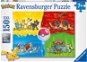 Puzzle Ravensburger 100354 Druhy Pokémonov 150 dielikov - Puzzle