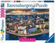 Puzzle Ravensburger 167425 Skandinávia Stockholm, Svédország 1000 darab - Puzzle