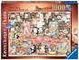 Ravensburger 167654 Bláznivé mačky, knižný klub 1000 dielikov - Puzzle