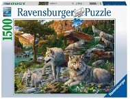 Puzzle Ravensburger 165988 Tavaszi farkasok 1500 darab - Puzzle